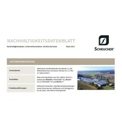 Scheucher Nachhaltigkeits Datenblatt