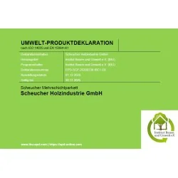 Scheucher EPD Umwelt Produktdeklaration